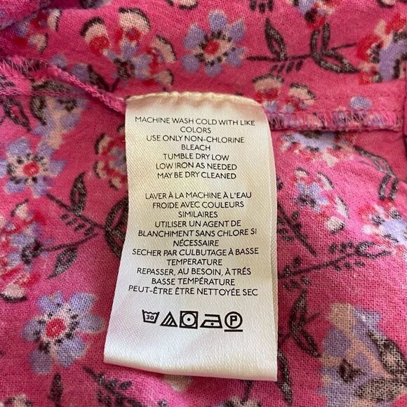 FREE PEOPLE JAMES CROPPED SMOCKED PEASANT BLOUSE - Picture 11 of 11